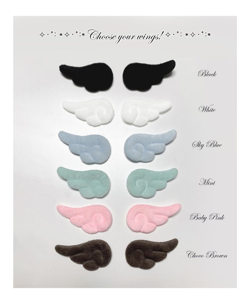 Mini Angel pin button (2pcs)