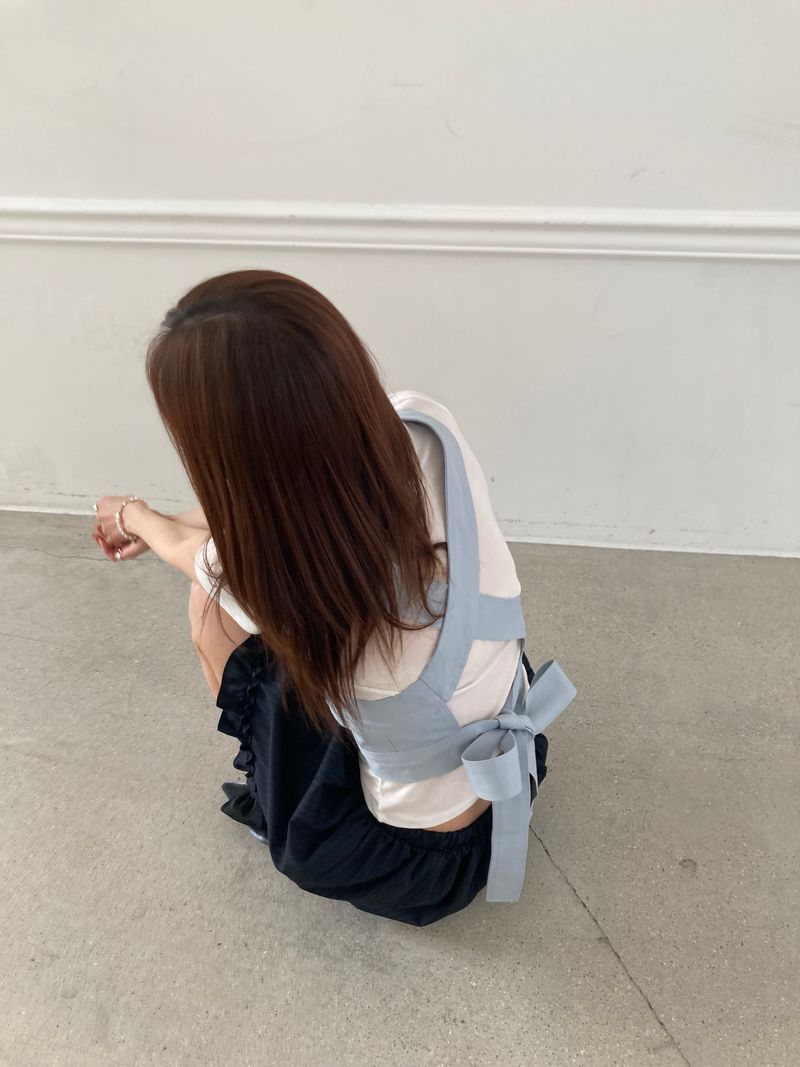 MINGLOW（ミグロー）の「ロイ バックリボン コットン ビスチェ（トップス）」