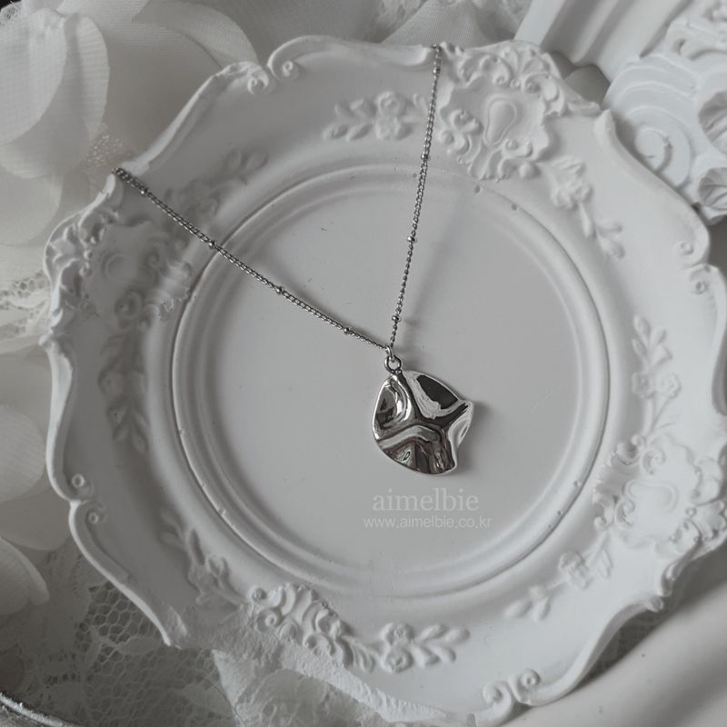 Modern Fragment Necklace - Silver