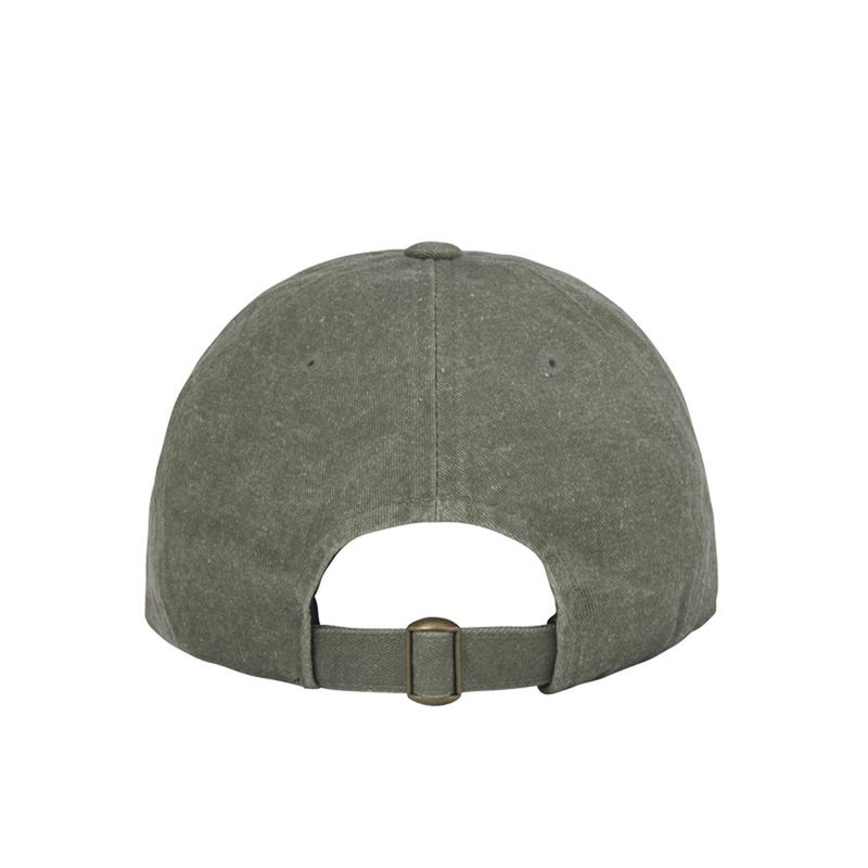 CAT HUMAN LOVE PIGMENT BALL CAP_KHAKI