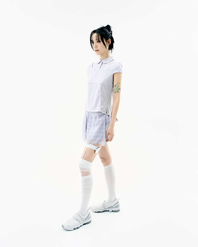 Detachable Collar T-shirt / Grey