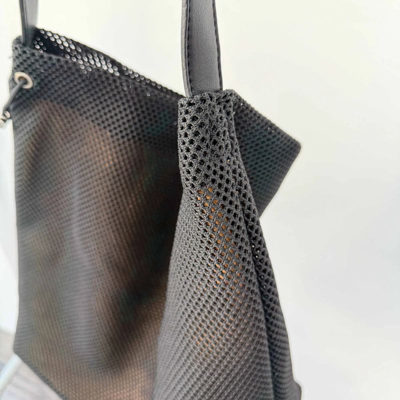 Mesh Drawstring Shoulder Bag