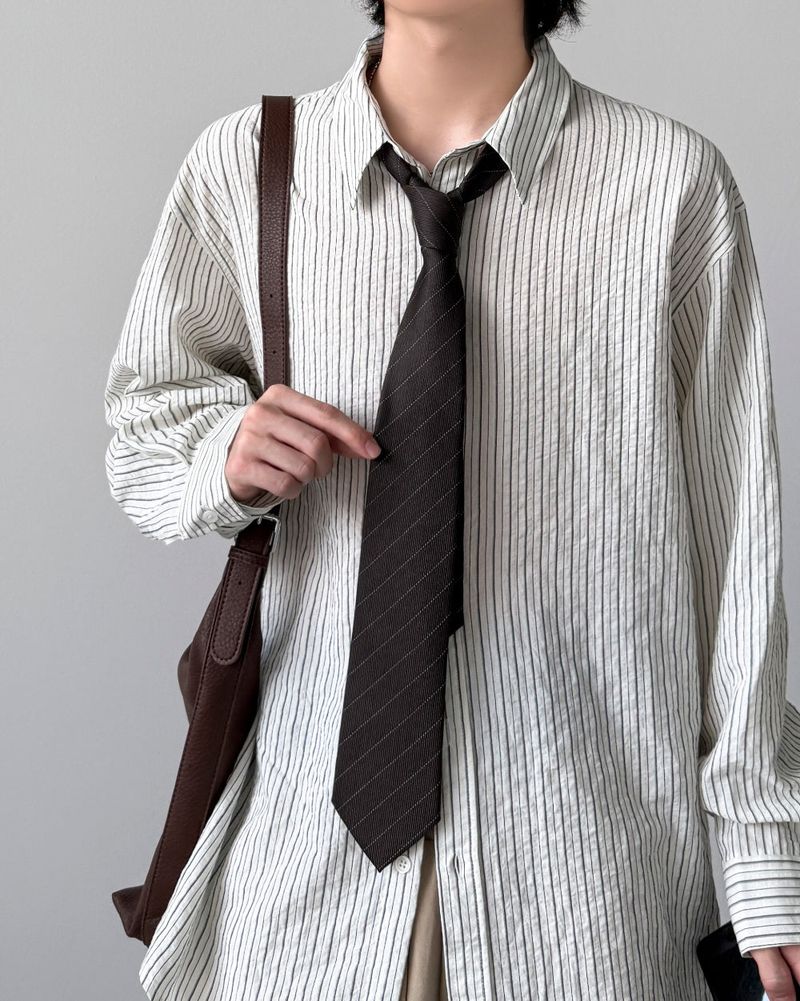 YOURNUS（ユアナス）の「Moss Stripe Tie（Fashion Accessories）」