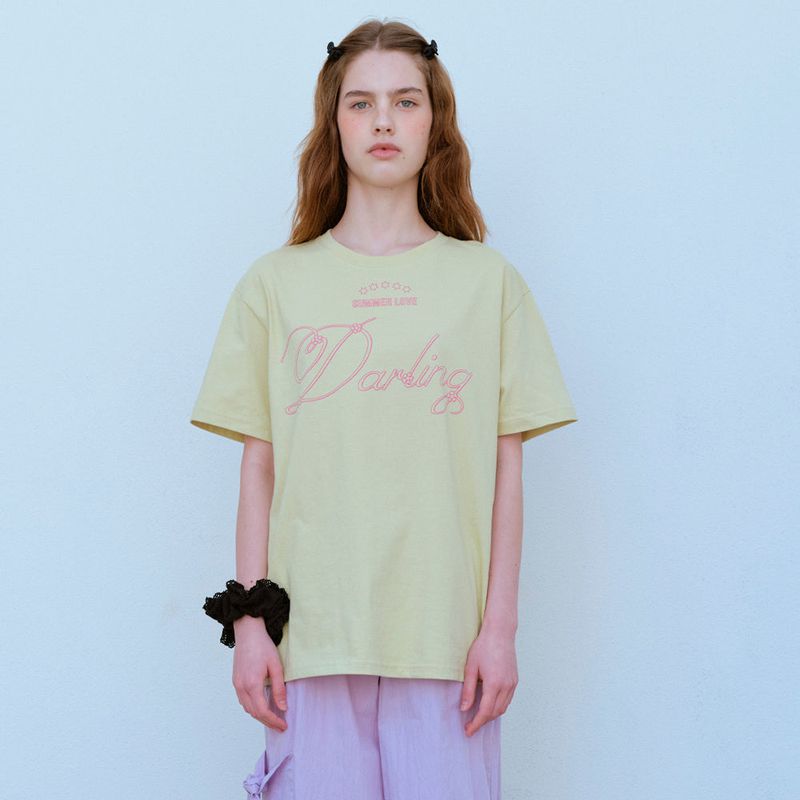 FUN FROM FUN(ファンフロムファン)の「 OVERSIZE DARLING TEE, YELLOW PEAR(Tops)」