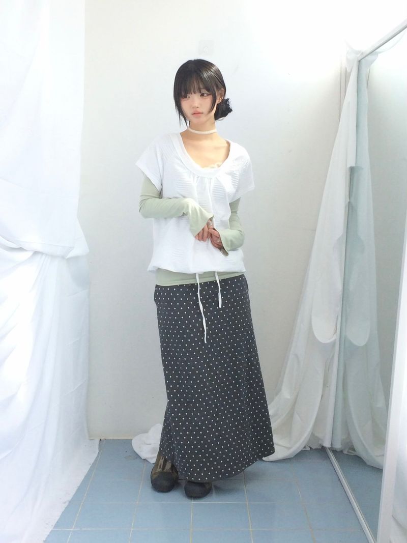 embossed shirring strap t