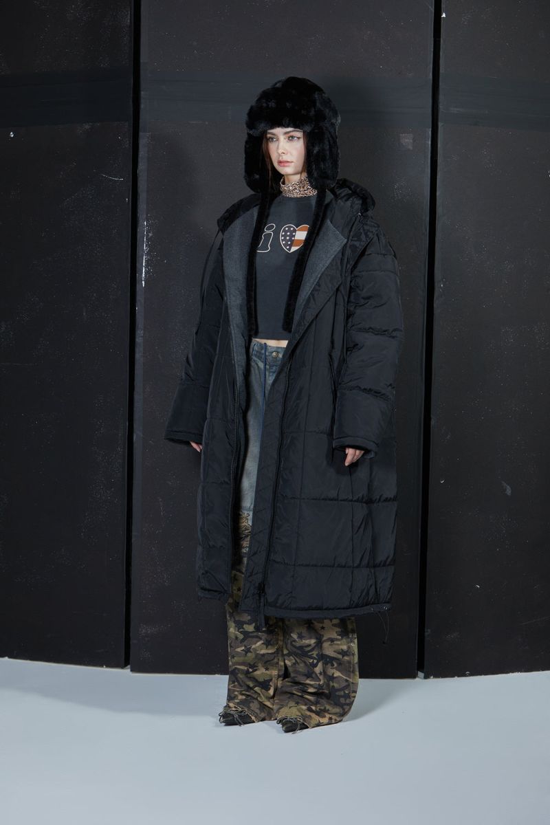 GL LONG PADDING -BLACK