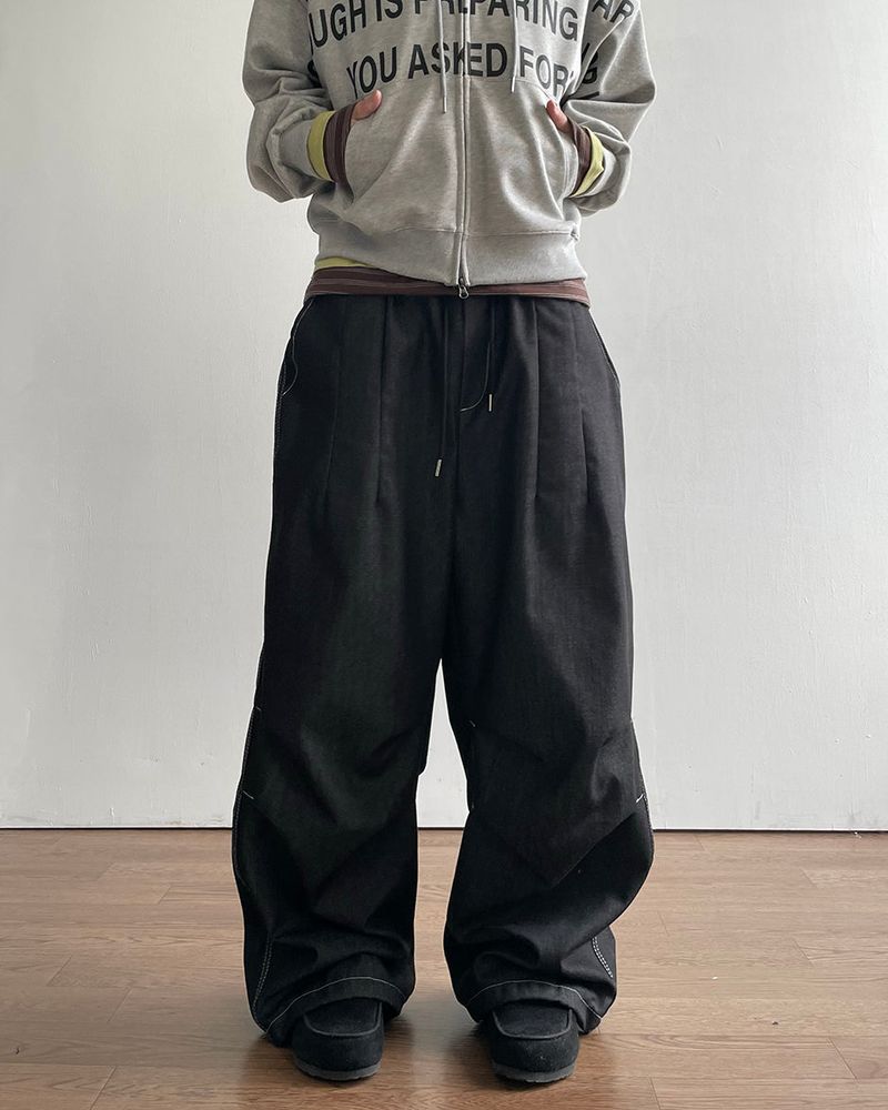Checker Nonfade Denim Pants