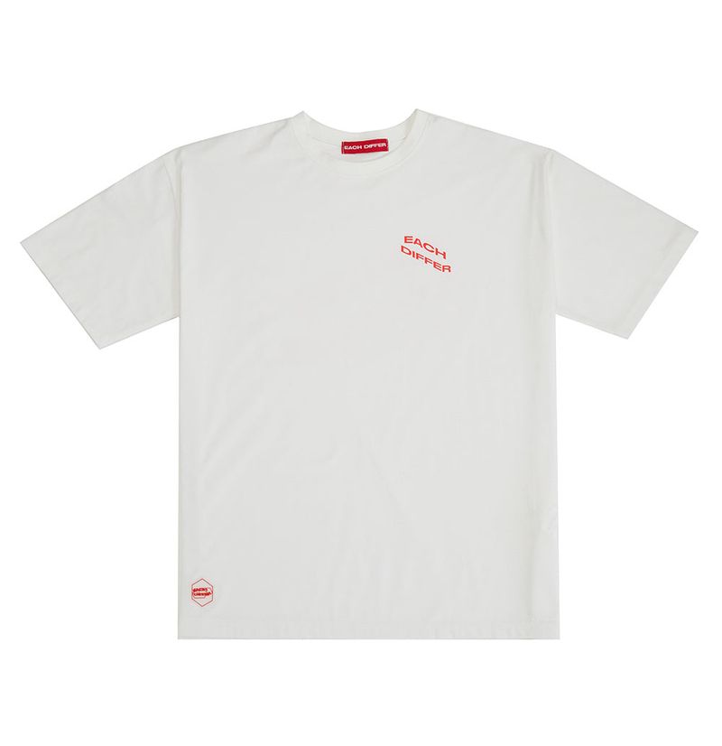 REFLECTIVE OVER SIZE T-SHIRT_WHITE