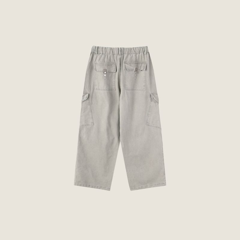 E Dyeing Washed Snap Pants