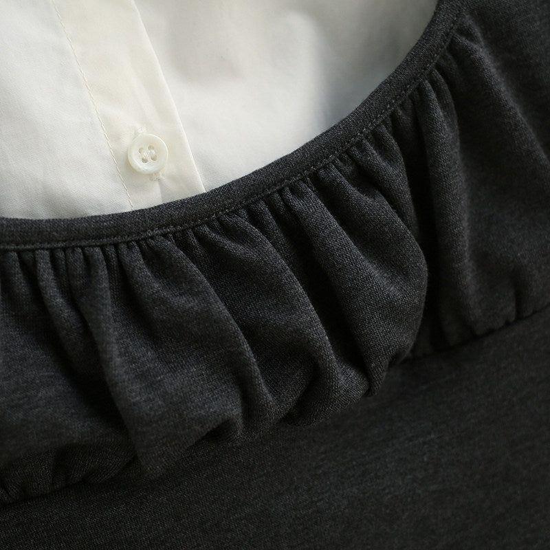Riel Layered Bustier Shirt Top