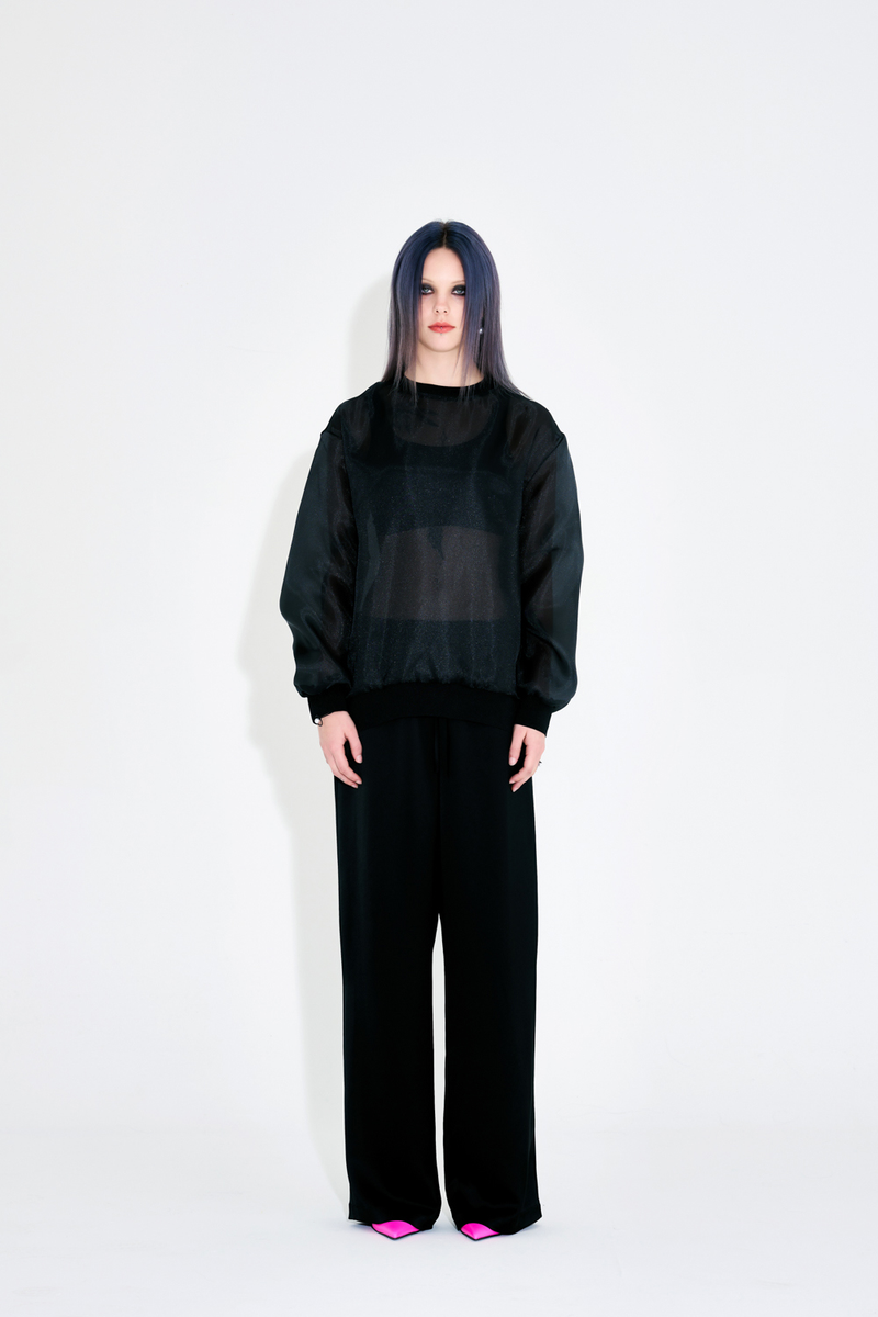 Organza M2M Blouse - Black