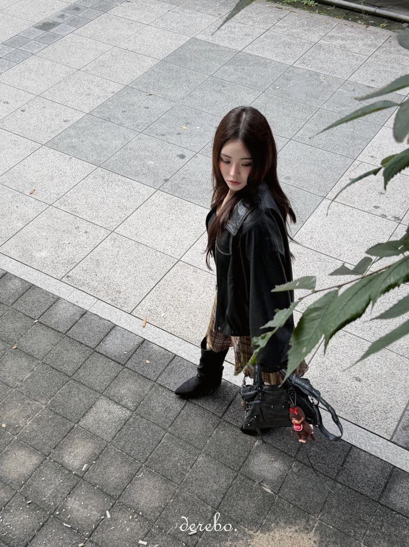 Czech Rider Zip-Up Leather Jacket