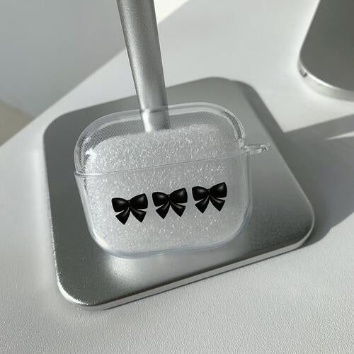 3D Black Ribbon AirPods Case