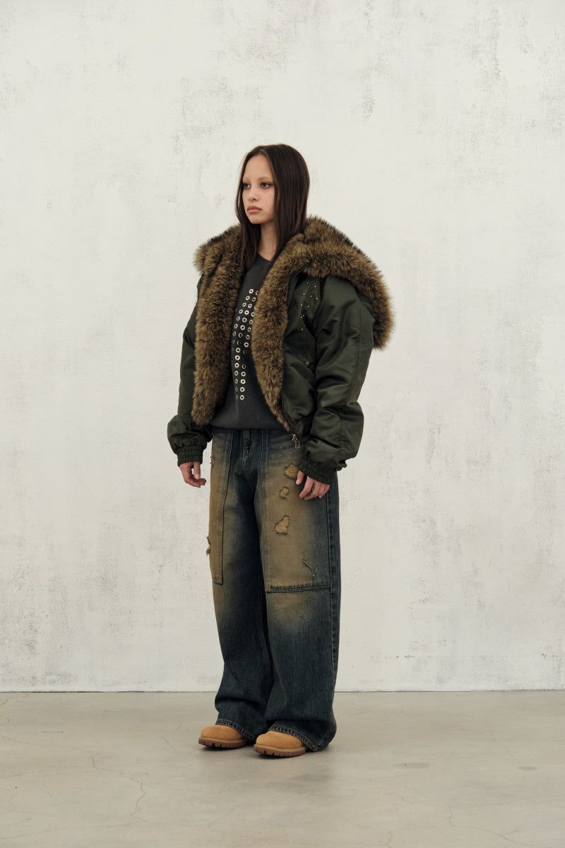 fur ny jumper (khaki)