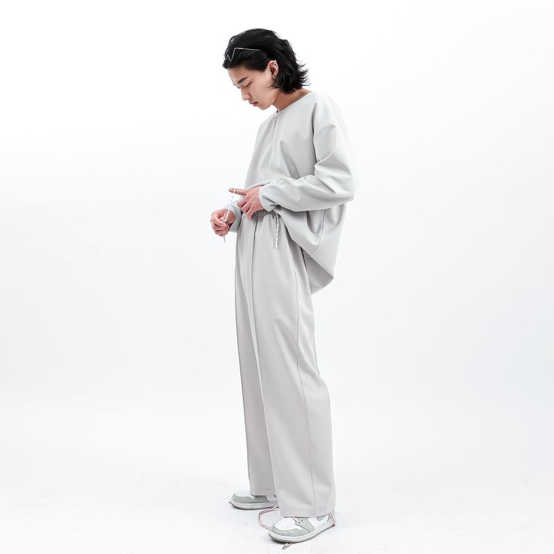 WOVEN T-SHIRT COOL GREY