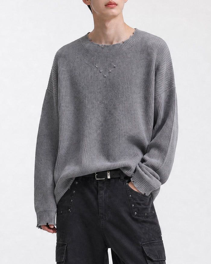 (UNISEX) Studs Over Knit