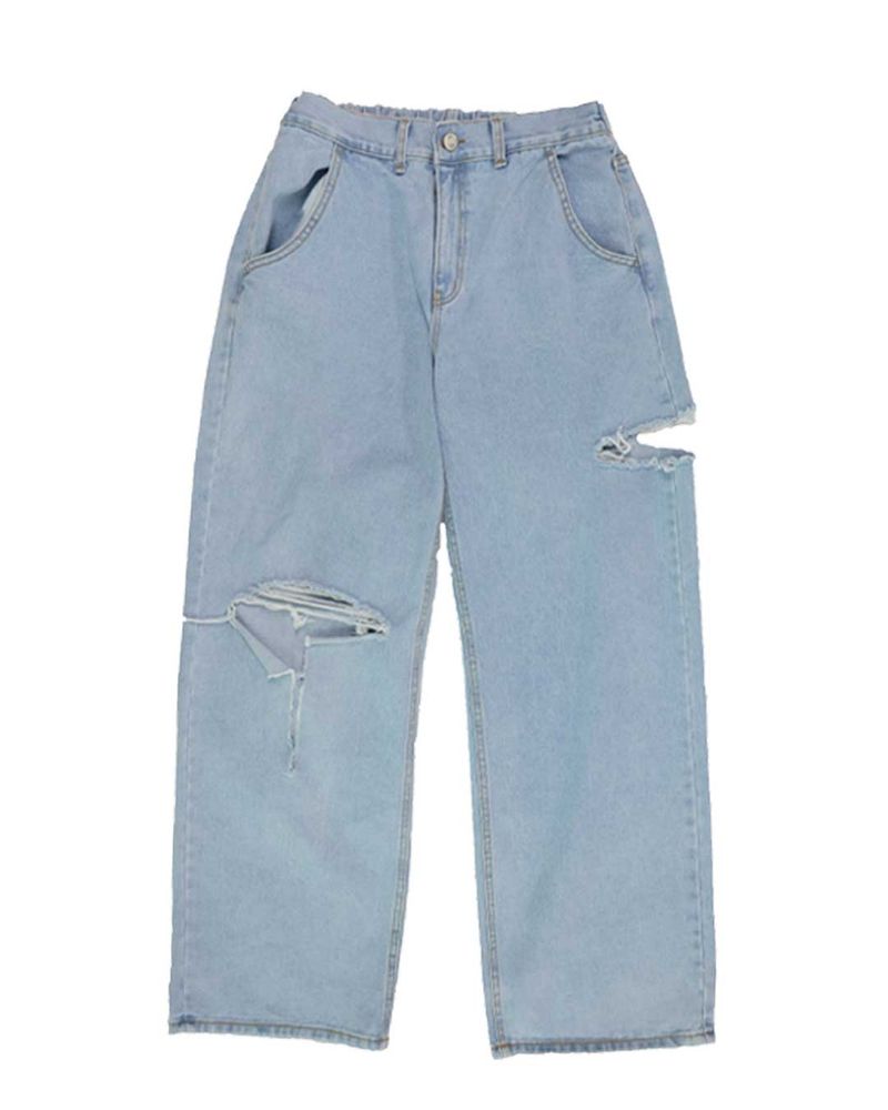 Mupa Knife Cutting Denim Pants (2color)