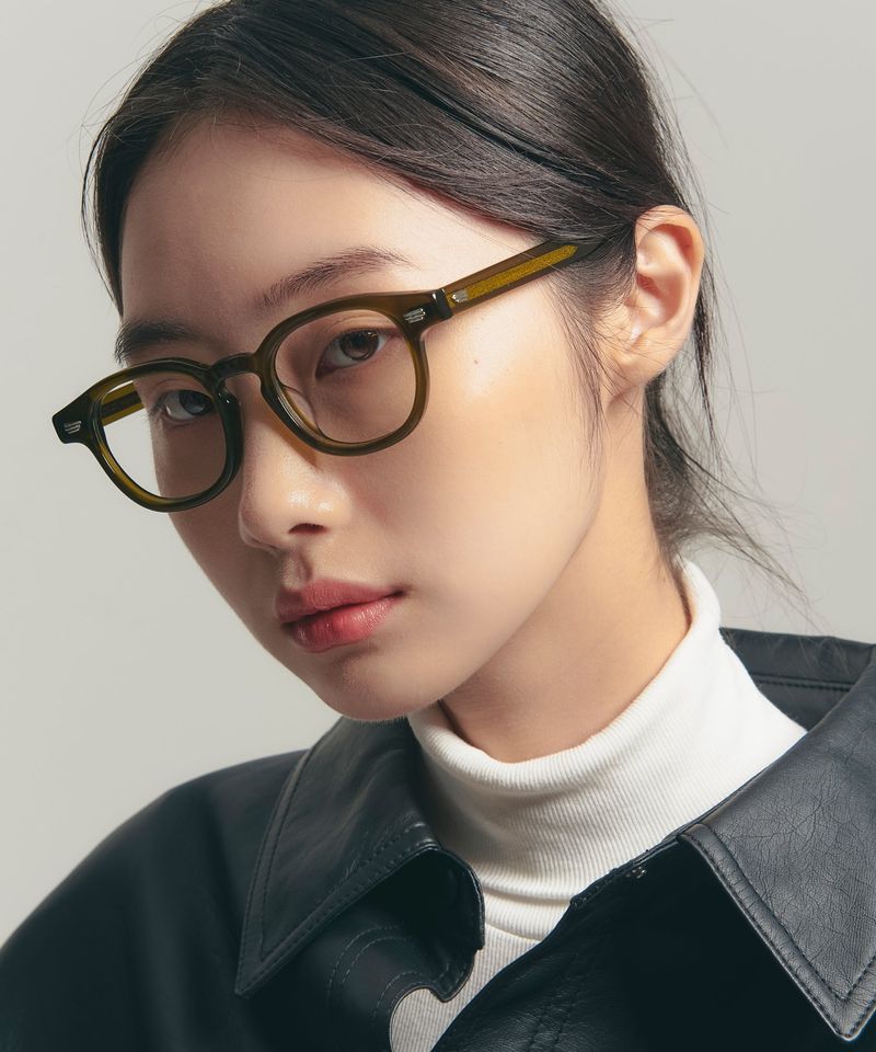魂04 Forest Green Blue Light Glasses