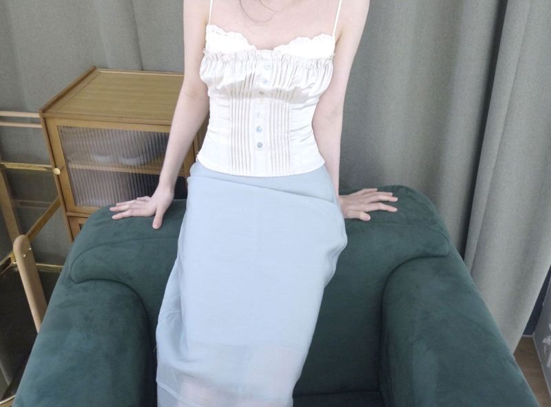 pearl corset top