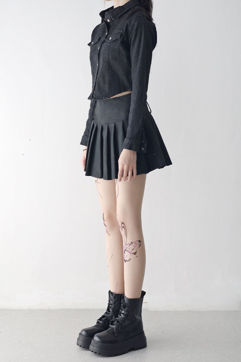 Mintini washed denim shirt