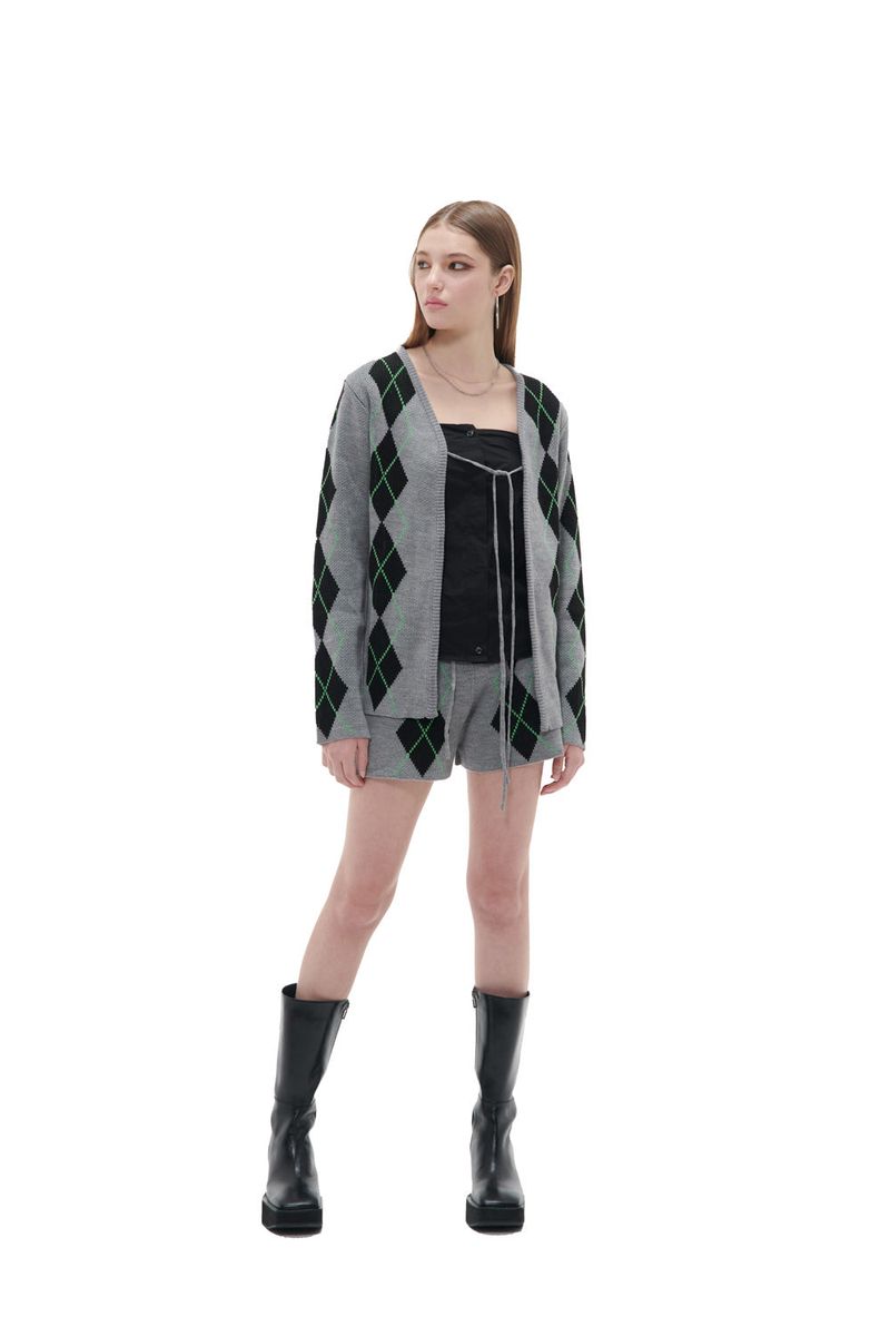 ARGYLE CARDIGAN