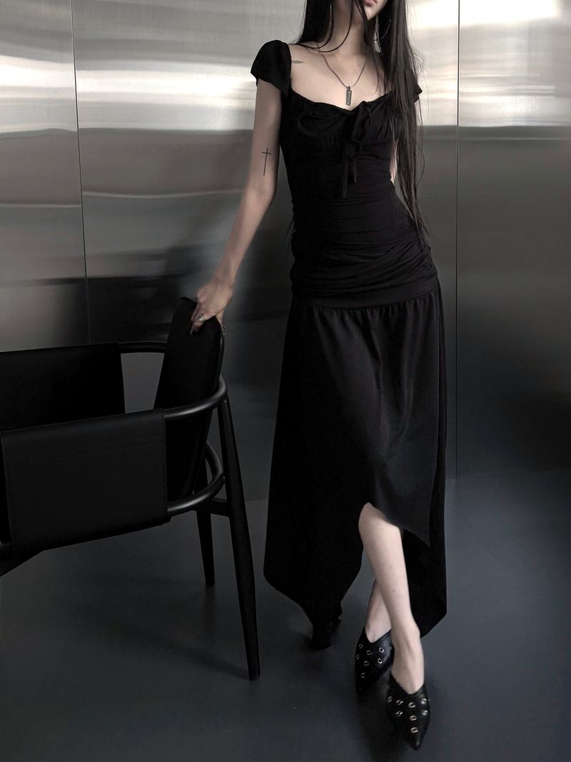 shirring flare top (2color)