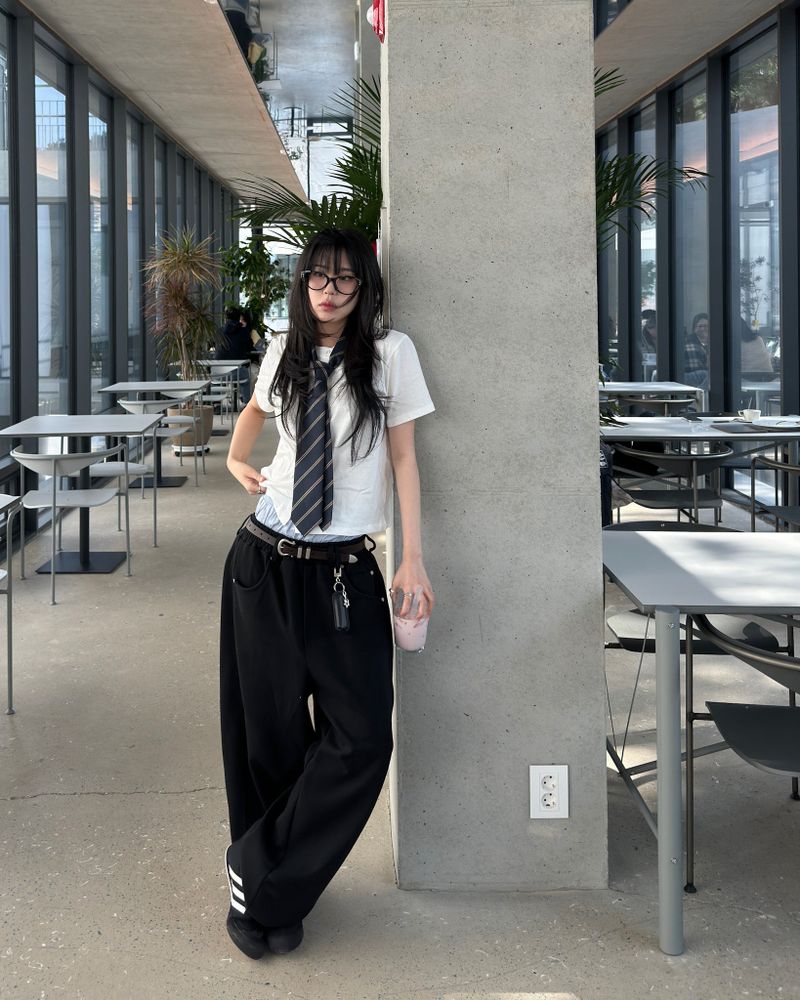 Belt sweat pants (Unisex)