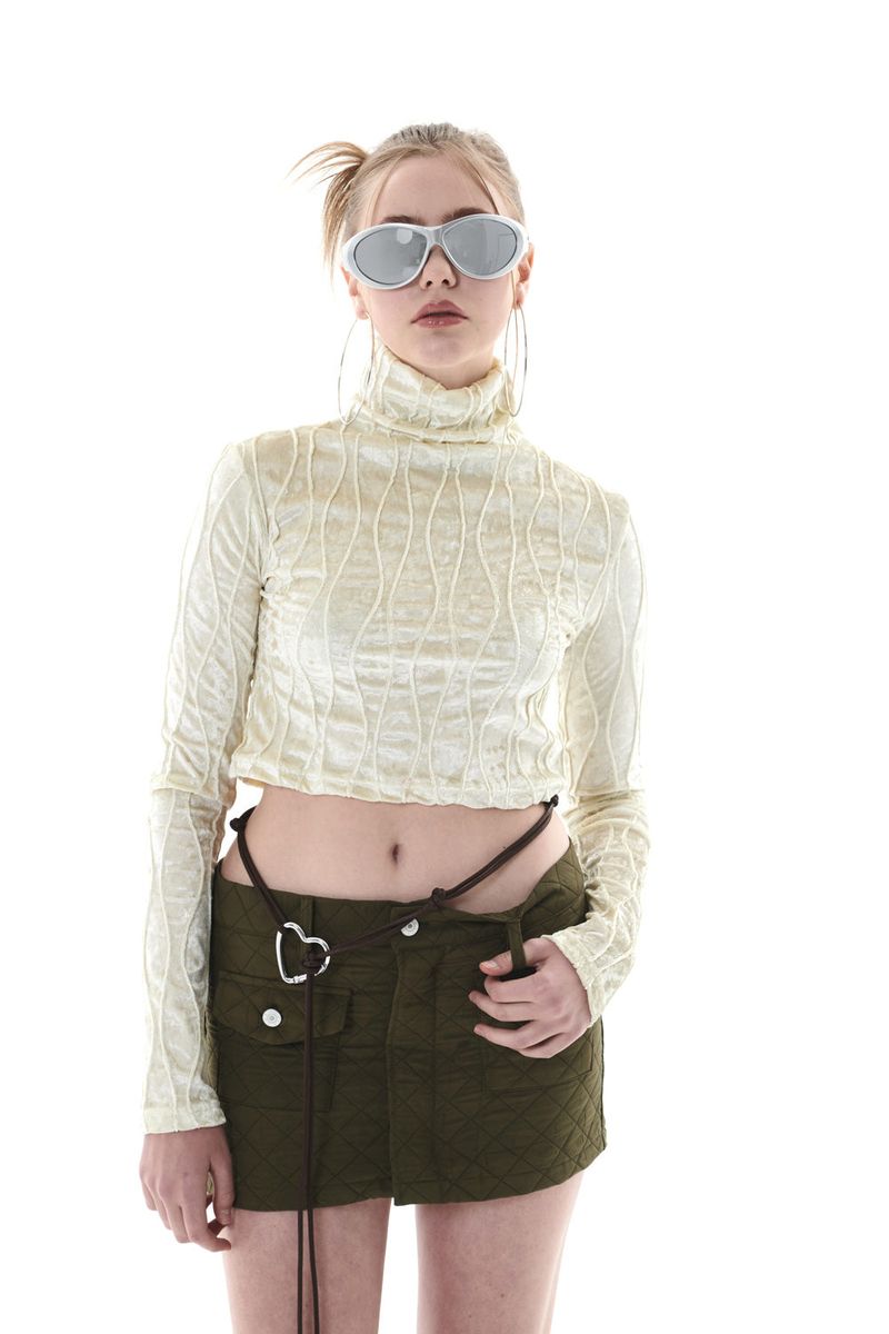 QUILTING MINI SKIRT