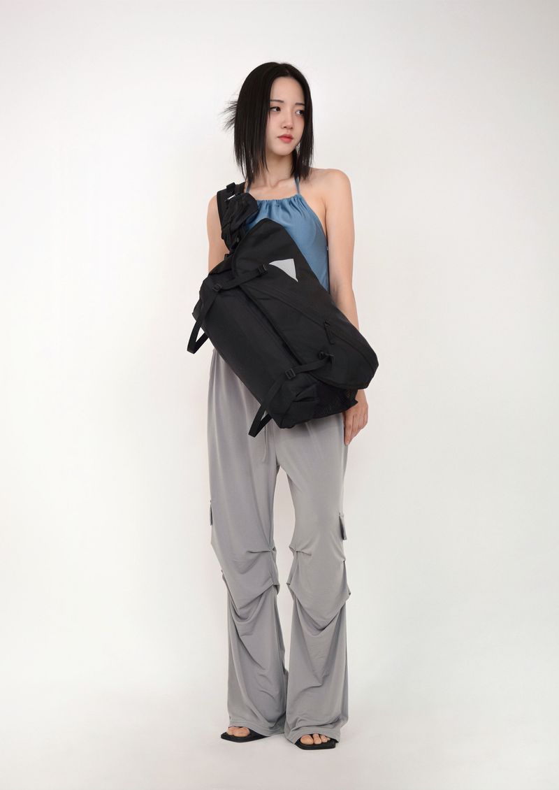 bottom shirring jogger pants