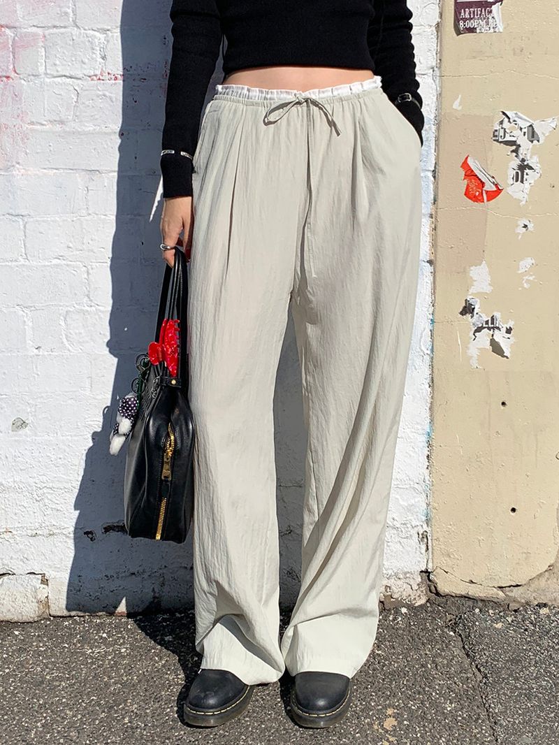 [MADE] BORRETT SHIRRING STRAP PANTS