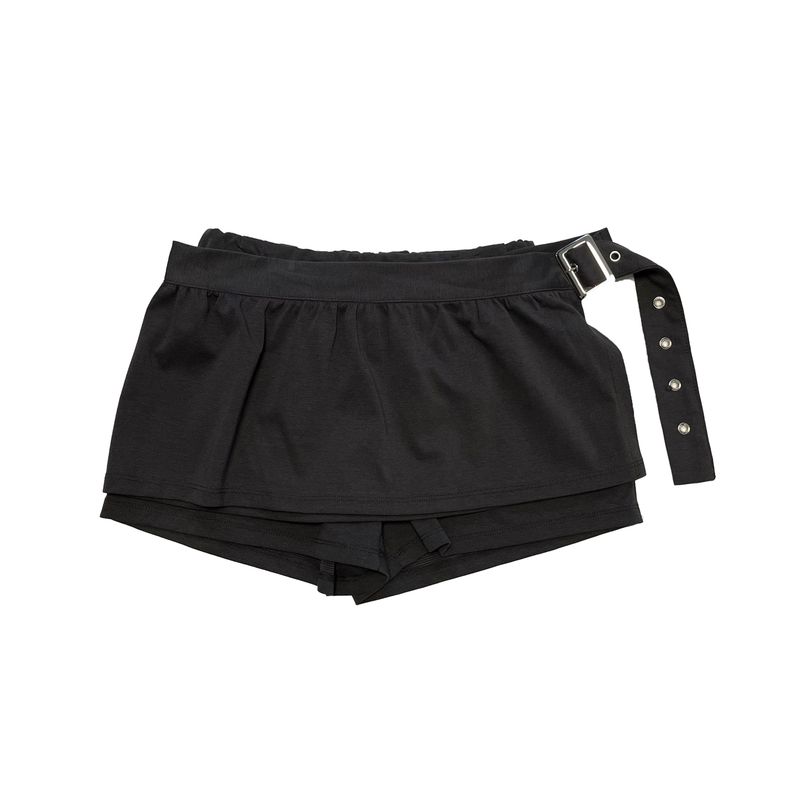 Eyelet low skirt pants