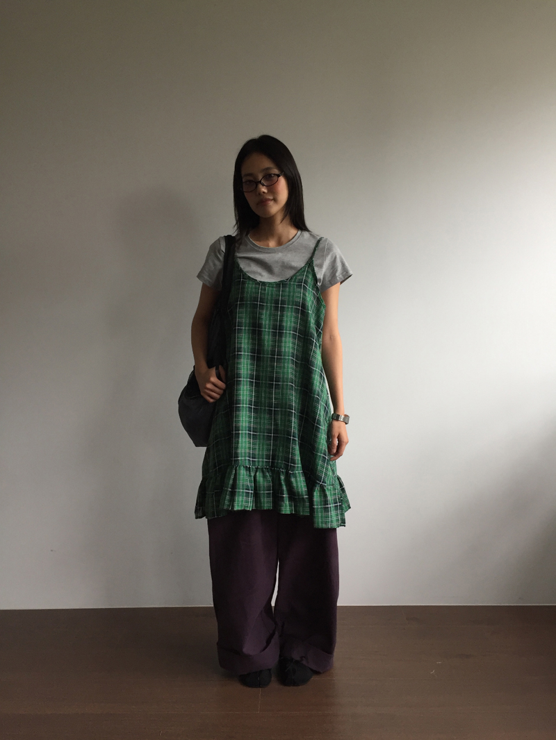 Tartan frill check dress (2color)