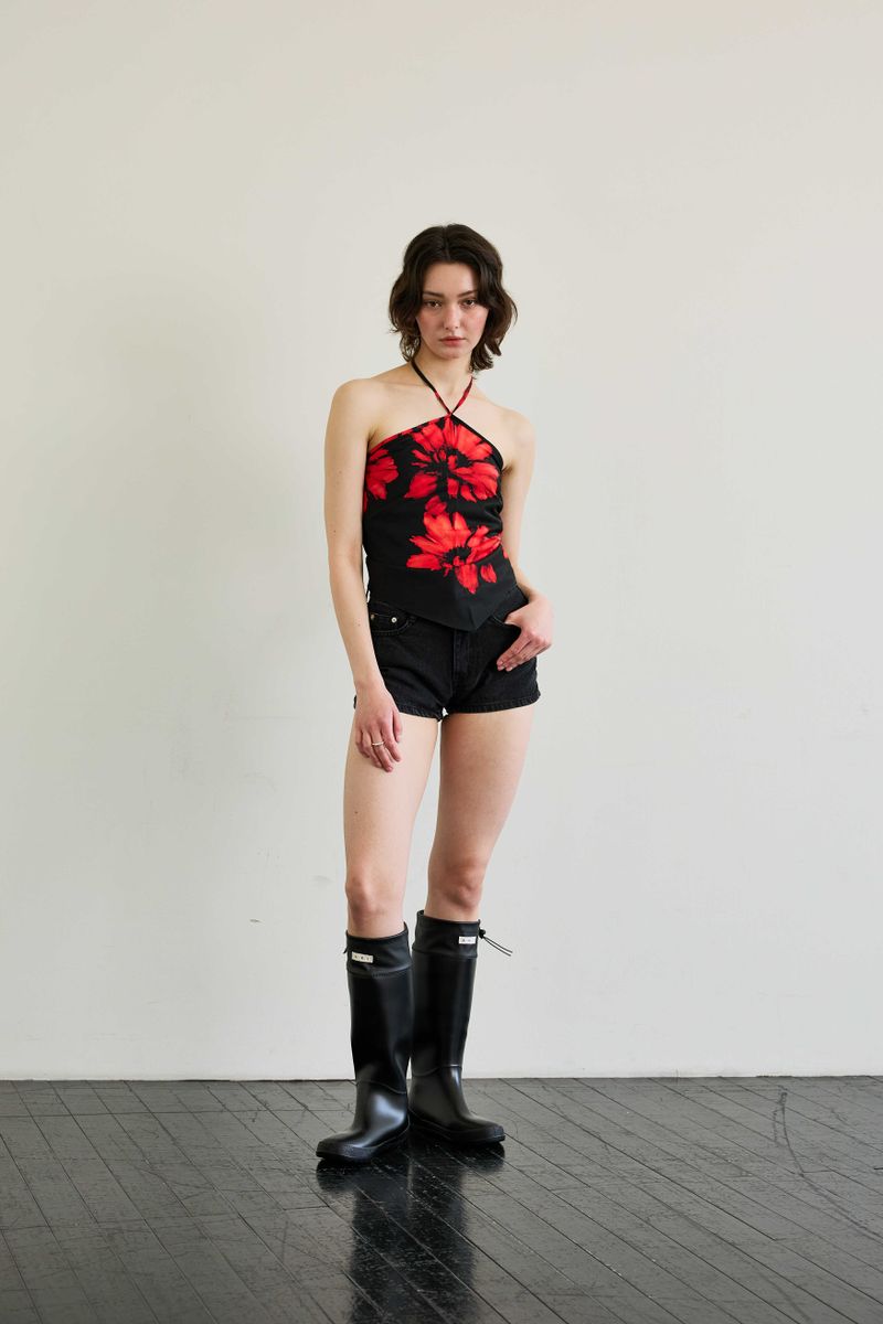  FLUTTER HALTERNECK / RED