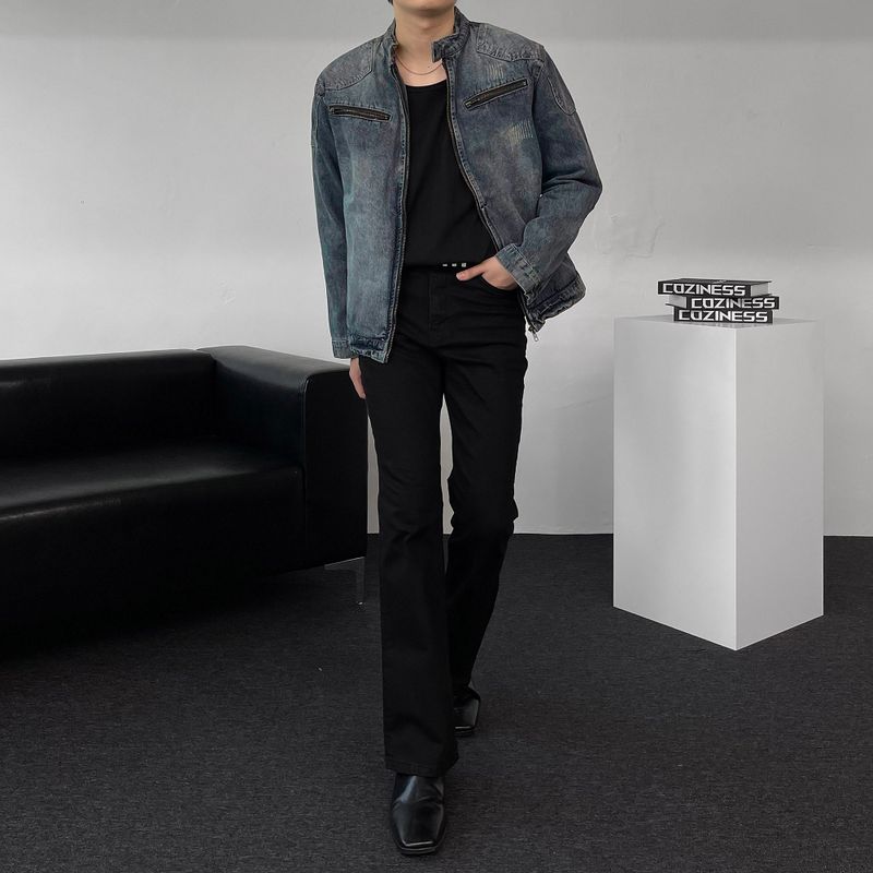 DV patch incision washing jean jacket