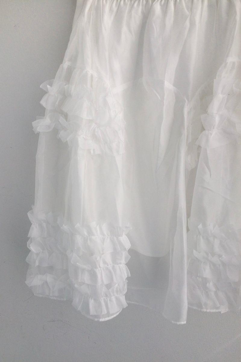 frilling Sheer skirt