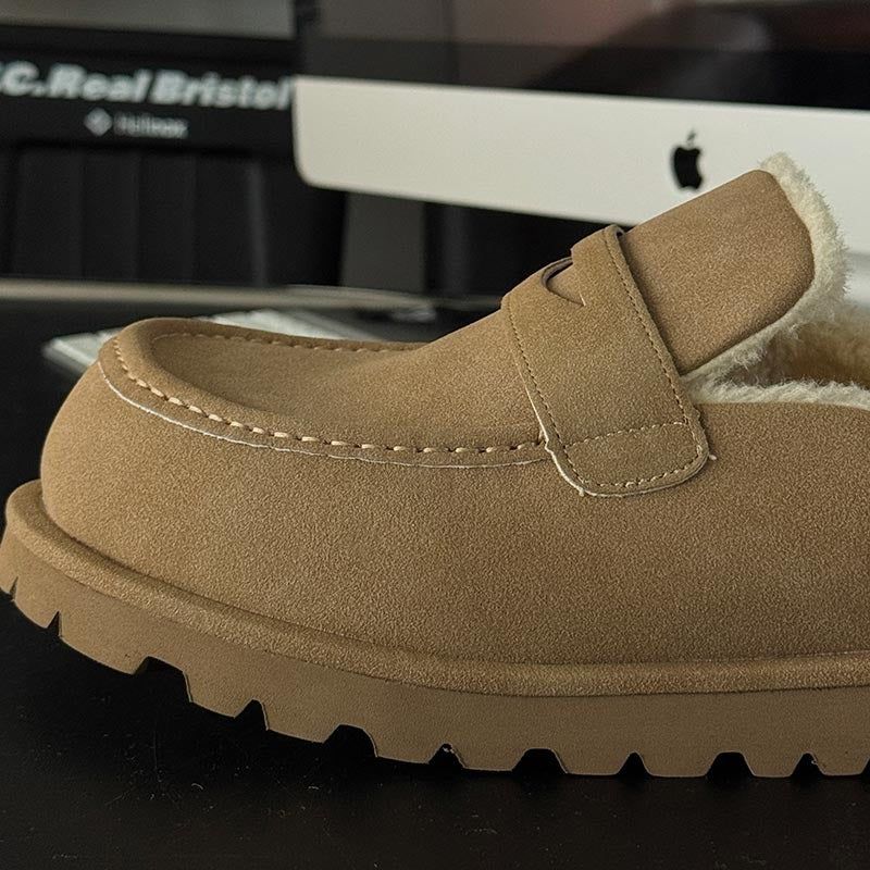 ASCLO Winter Suede Penny Mules
