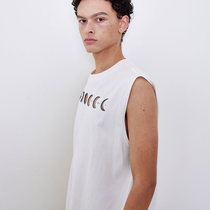 LUNAR SLEEVELESS TOP WHITE