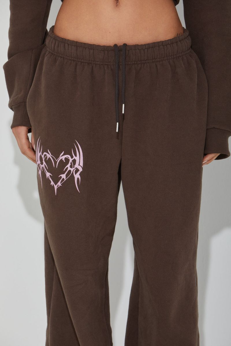 FLEECE HEART PANTS