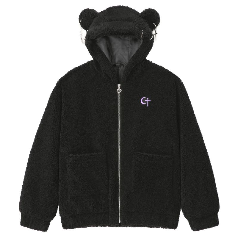 CLUT STUDIO（クラットスタジオ）の「0 5 Punk Bear Fleece Jacket - BLACK（Jackets/Outerwear）」