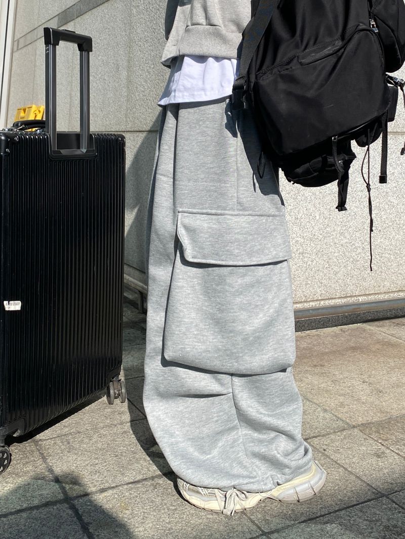 Ed Big Cargo Sweat Pants (4color)