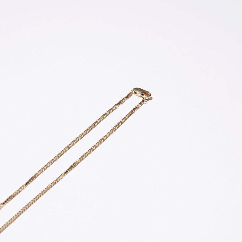 Rectangle UFO Onyx Necklace (Gold)