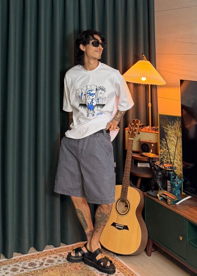 [ VirStyle Original ] インッキ キャンバス カーペンターショーツ 4カラー