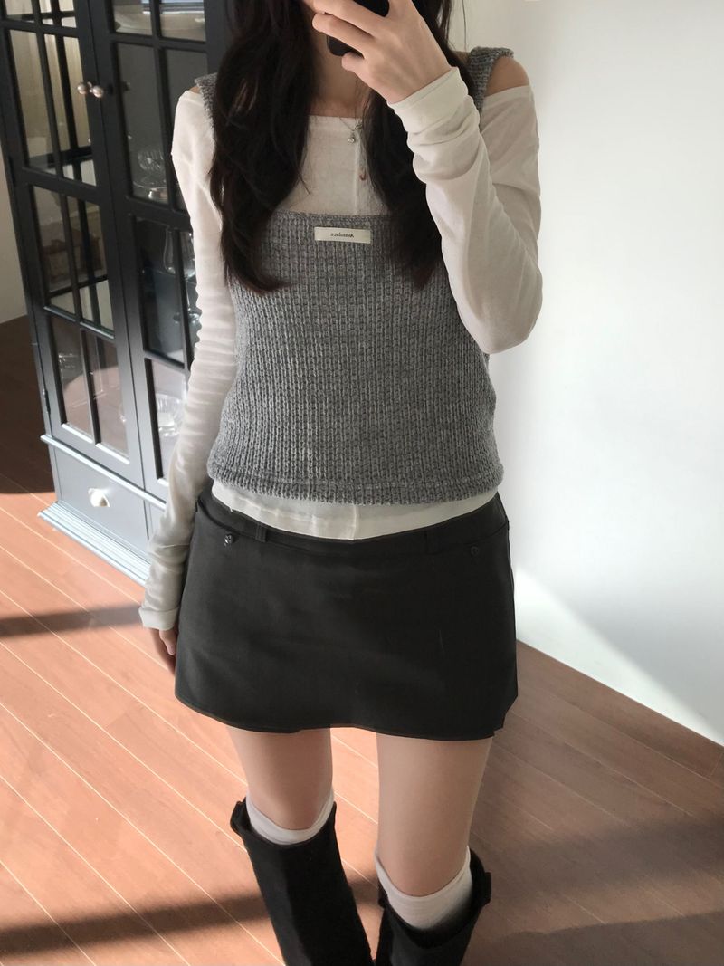 Ripple Knit Sleeveless (3 colors)