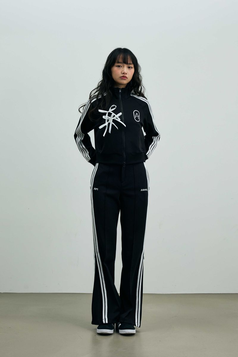 JOEL JERSEY TRACK PANTS / BLACK