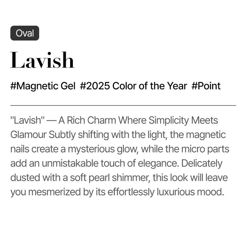 MUZMAK Reusable Glam Design Nail Tip Lavish(Oval)