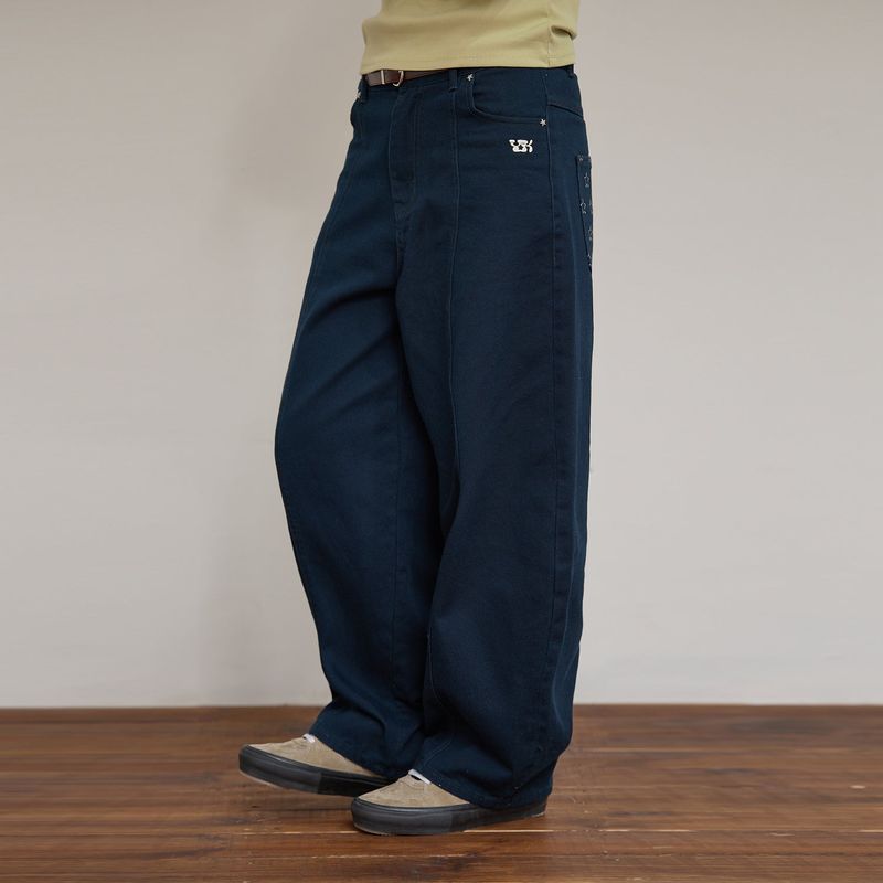 Curved Cutting Cotton Pants