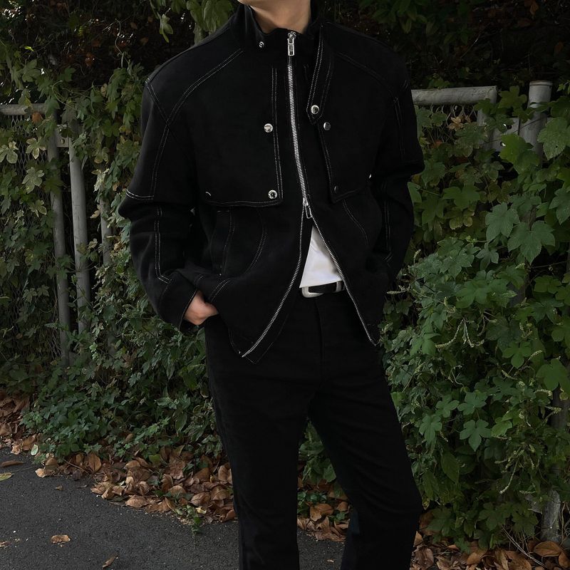 OWN Boyan Suede Neck Collar Jacket (3 colors)