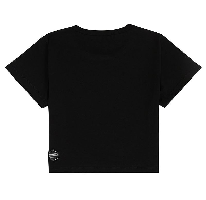 REFLECTIVE CROP T-SHIRT_BLACK