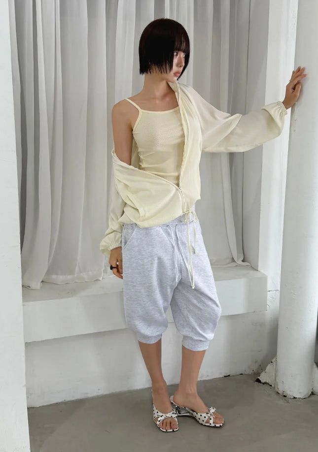 LIGHT SHIRRING JUMPER