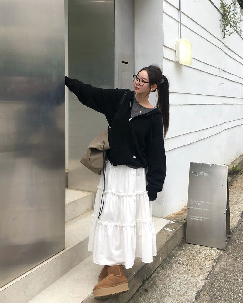 [ORIGINAL] Breeze Knit Hood Zip-Up